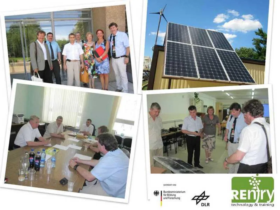 Vertreter des REntry-Projektteams in der Region Krasnodar
