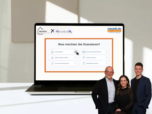 Bild: Effiziente Immobilienfinanzierung: Wandl.Immobilien stellt neues Finanzierungsrechner-Tool vor