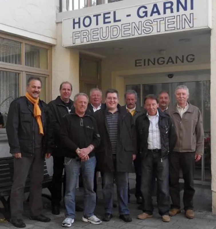 v.l.n.r. D. Jakob, U. Rumpf, E. Gerstner, W. Neu, T. Gohl , K.-H. Naumann, G. Braun, R. Hofmann, J. Will