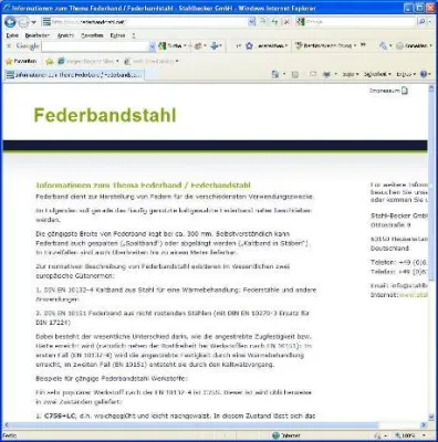 Mehr über Federstahl wissen - mit den Whitepapers von stahlbecker.de Bild: Mehr über Federstahl wissen - mit den Whitepapers von stahlbecker.de