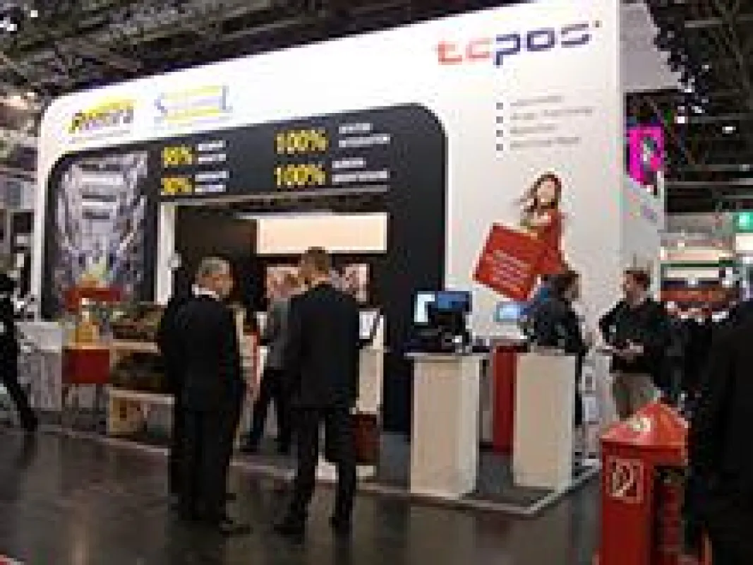 EuroCIS Messestand TCPOS mit Remira, StatControl