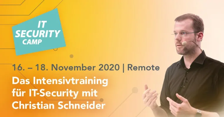 IT Security Camp – Remote im November 2020 Bild: IT Security Camp – Remote im November 2020