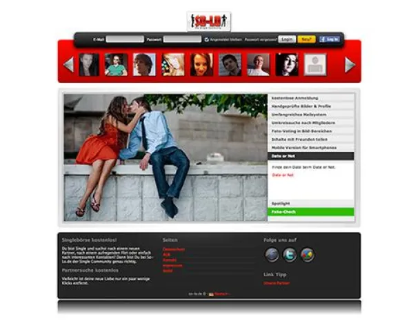 Bild: Singlebörse so-lo.de zeigt sich im neuen Gewand – neue Technologien verknüpfen Profile mit Social Networks