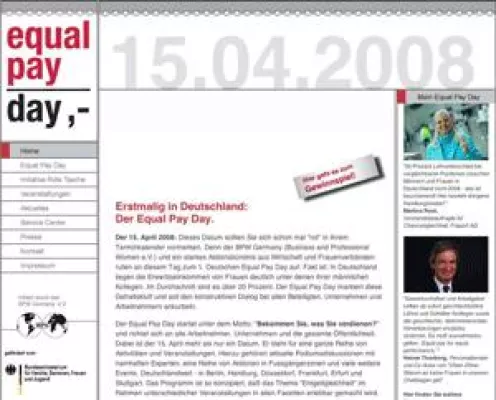 Bild: Internetportal zum 1. Deutschen Equal Pay Day gestartet: Informationen zu Aktionstag und Gehaltsverhandlungen