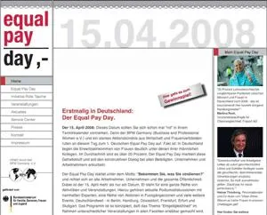 Bild: Internetportal zum 1. Deutschen Equal Pay Day gestartet: Informationen zu Aktionstag und Gehaltsverhandlungen