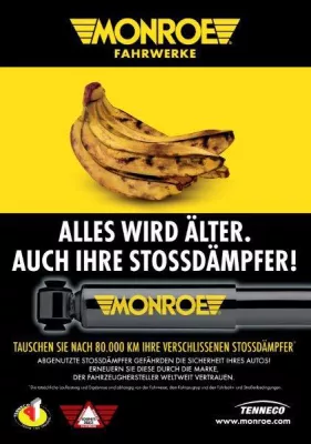 Bild: Monroe startet Aufklärungskampagne: „Alles wird älter. Auch Ihre Stoßdämpfer“