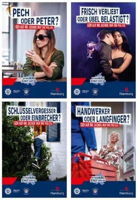 Bild: In Hamburg schaut man hin: Battery setzt für neue Öffentlichkeitskampagne der Polizei Hamburg auf Zivilcourage