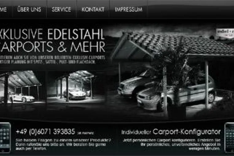 Exklusive Carports aus Edelstahl auf Maß gefertigt Bild: Exklusive Carports aus Edelstahl auf Maß gefertigt