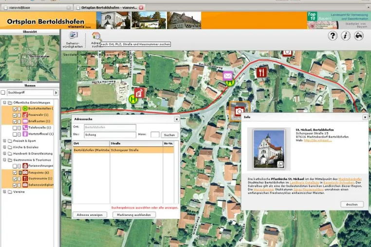Bild: vianovis® & Bayerisches Landesamt für Vermessung und Geoinforamtion - Aktion vianovis® base