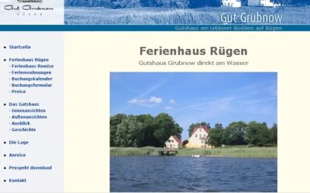 Bild: Ferienhaus Rügen: Unter ferienhaus-ruegen.net stellt das Gutshaus Grubnow sein Ferienhaus vor