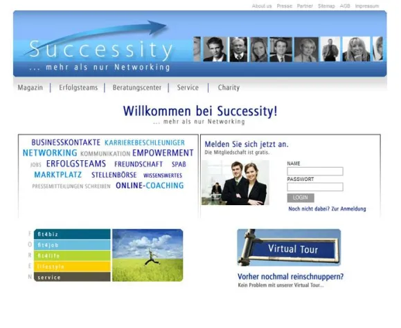 Bild: Das Business- & Karriere-Netzwerk Successity im neuen Outfit und mit neuen Features