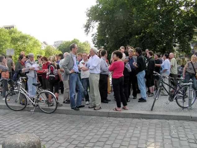 Bild: Pressemitteilung der BI Bäume am Landwehrkanal vom 8.9.08