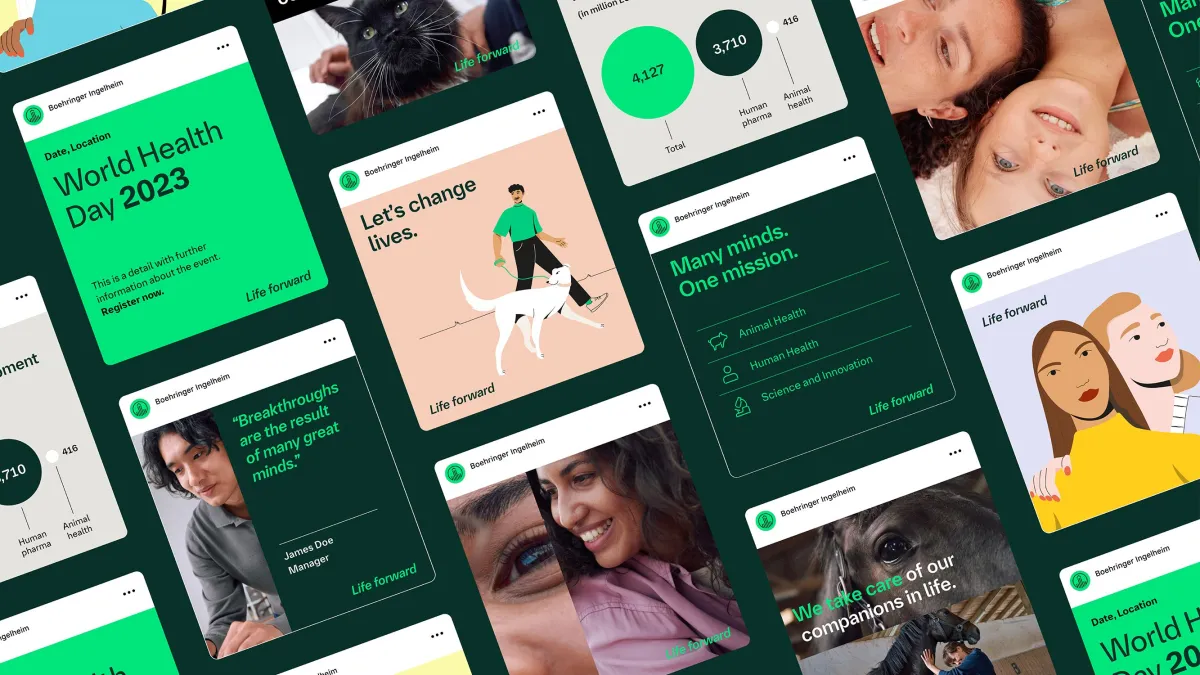 Boehringer Ingelheim's new corporate brand (© Interbrand)