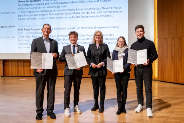 Bild: Erster Nachhaltigkeitspreis: Universität Stuttgart zeichnet Initiativen von Mitarbeitenden und Studierenden aus