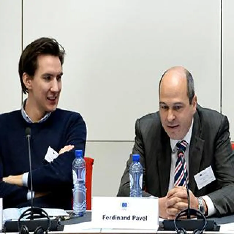 Lunchio Geschäftsführer Jan Christian Saupe bei der European Policies for the digital Shift