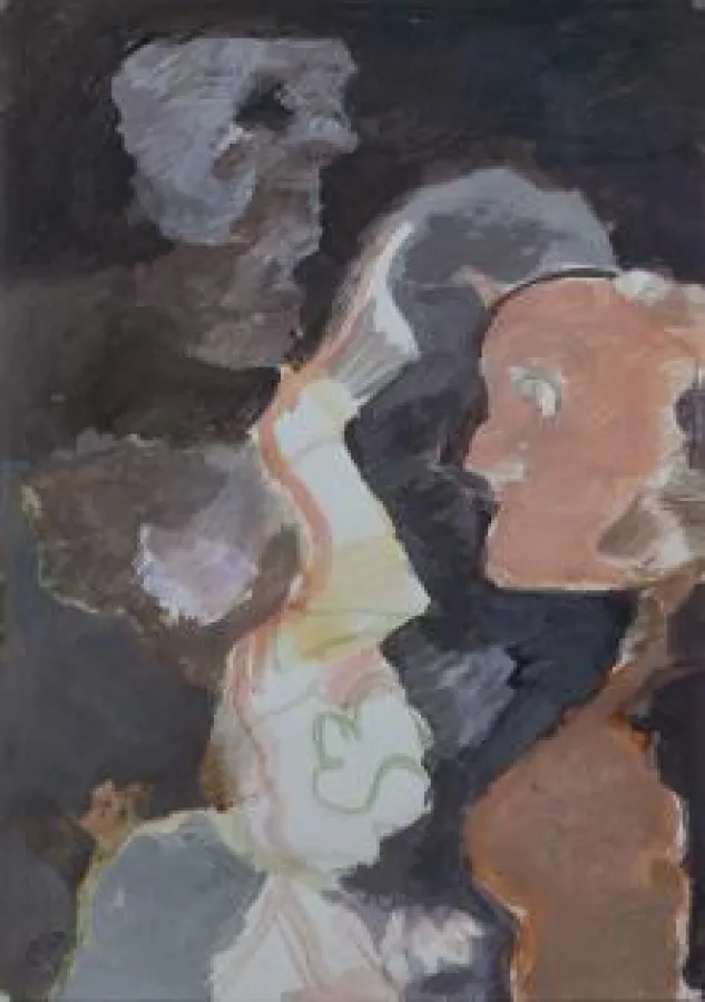 »Spaltung«, 2008, Acryl auf Papier