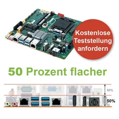 Bild: 50 Prozent flacher als Standard Boards!