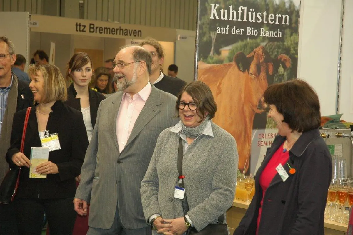 Gäa Vorsitzende Kornelie Blumenschein, Bundestagsabgeordnete Cornelia Behm, Prof. Hardy Vogtmann