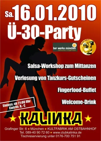 Bild: Ü-30-Party mal anders - Der Winter wird heiß mit Salsa und Co