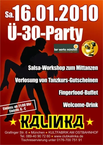 Bild: Ü-30-Party mal anders - Der Winter wird heiß mit Salsa und Co