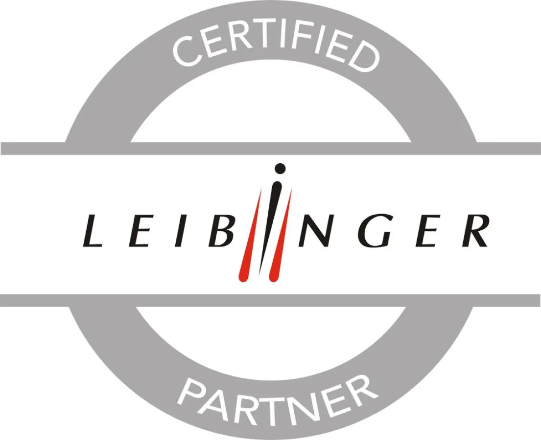 Das Siegel zum „Zertifizierten LEIBINGER Partner“.