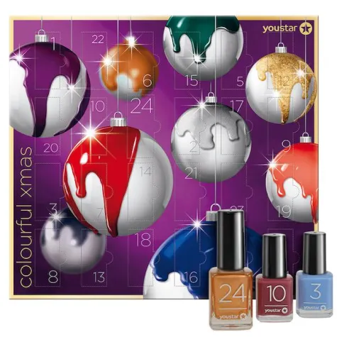 Bild: Ab sofort erhältlich: youstar Nagellack Adventskalender Colourful X-MAS