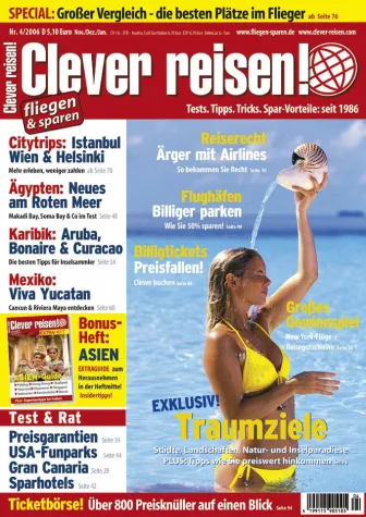 Bild: Clever reisen! 4/06 ab sofort am Kiosk! Mit Extraheft Asien