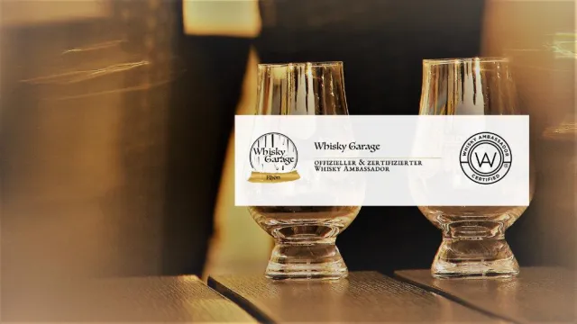 Bild: Zertifizierte Auszeichnung für Percy Grüterich und die Whisky Garage