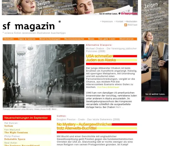 Umfrage des Literatur-Magazins 'sf magazin *' zeigt hohe Bereitschaft zum Lesen fremdsprachiger Belletristik Bild: Umfrage des Literatur-Magazins 'sf magazin *' zeigt hohe Bereitschaft zum Lesen fremdsprachiger Belletristik