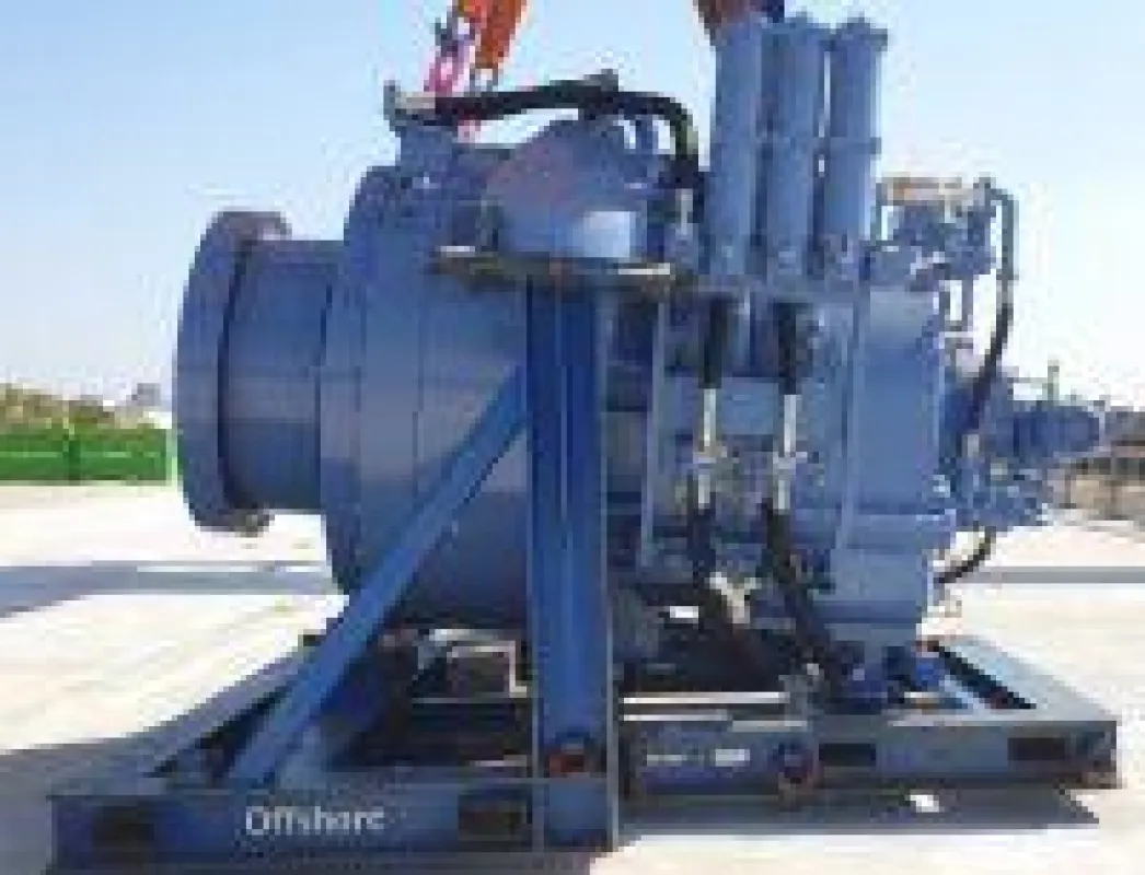 WINERGY Getriebe PZFB 3680,2 mit Transportrahmen, für Senvion Turbine 5M