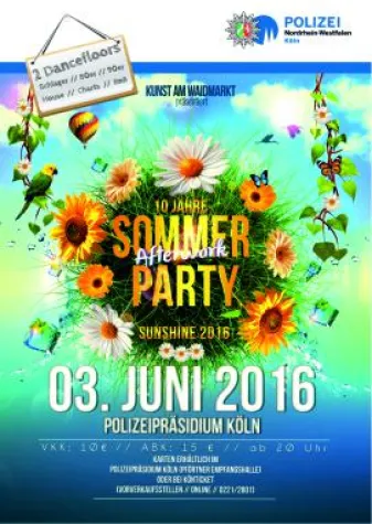 Bild: Polizei Köln feiert 10 Jahre Afterworkparty