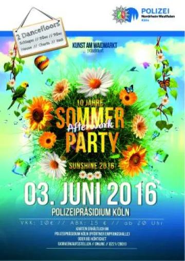 Bild: Polizei Köln feiert 10 Jahre Afterworkparty