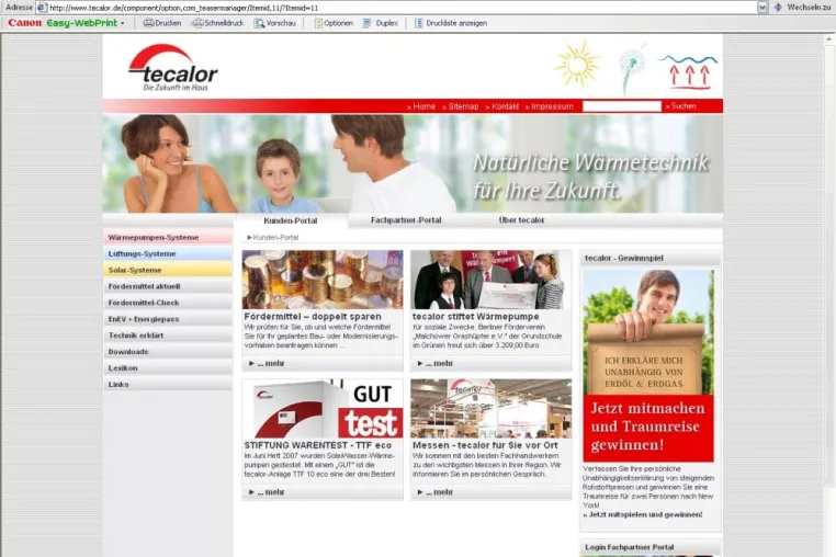 Internetauftritt lässt keine Fragen offen Bild: Internetauftritt lässt keine Fragen offen