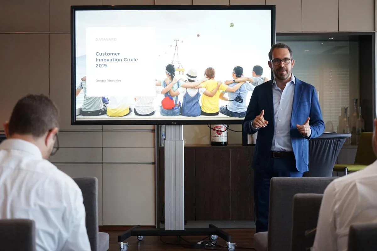 Gregor Stöckler eröffnet den diesjährigen Innovation Circle