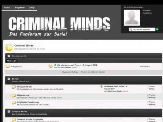 Bild: Erfolgsserie Criminal Minds - deutsches Fanforum gestartet