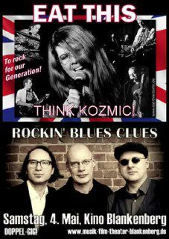 Bild: Konzert-Tipp: EAT THIS und ROCKIN‘ BLUES CLUES im Doppel-Gig im Kino Blankenberg
