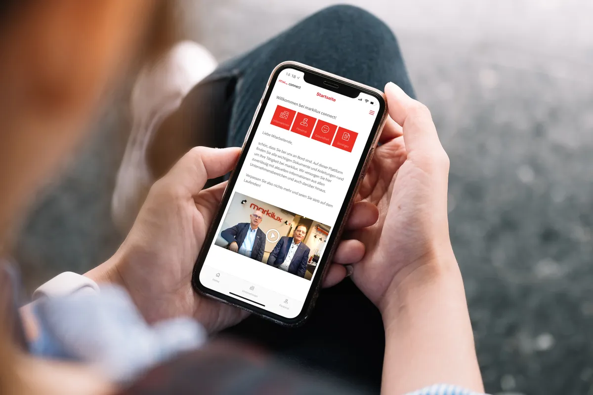 markilux ist Anfang März mit einer Mitarbeiter-App online gegangen. (© markilux)
