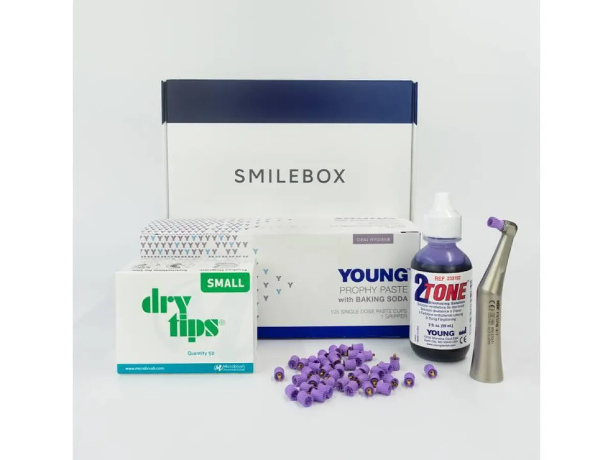 Die Smilebox perfektioniert die Zahnreinigung. Foto: Young Innovations