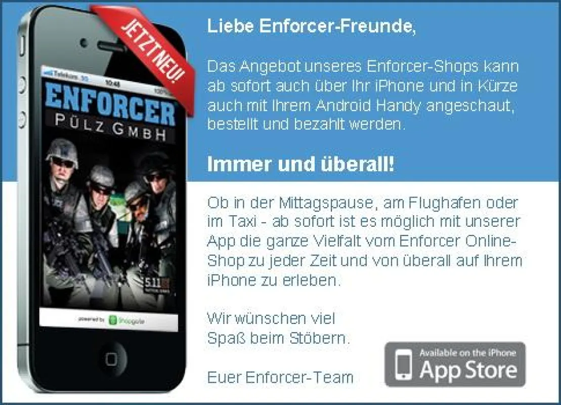 Enforcer.de - von überall per iPhone erreichar