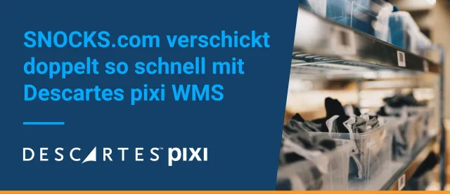 SNOCKS.com verschickt doppelt so schnell mit Descartes pixi WMS Bild: SNOCKS.com verschickt doppelt so schnell mit Descartes pixi WMS