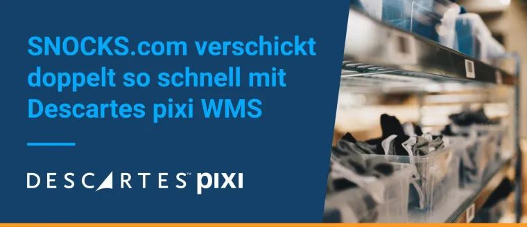 Bild: SNOCKS.com verschickt doppelt so schnell mit Descartes pixi WMS
