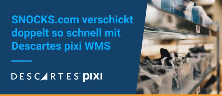 Bild: SNOCKS.com verschickt doppelt so schnell mit Descartes pixi WMS