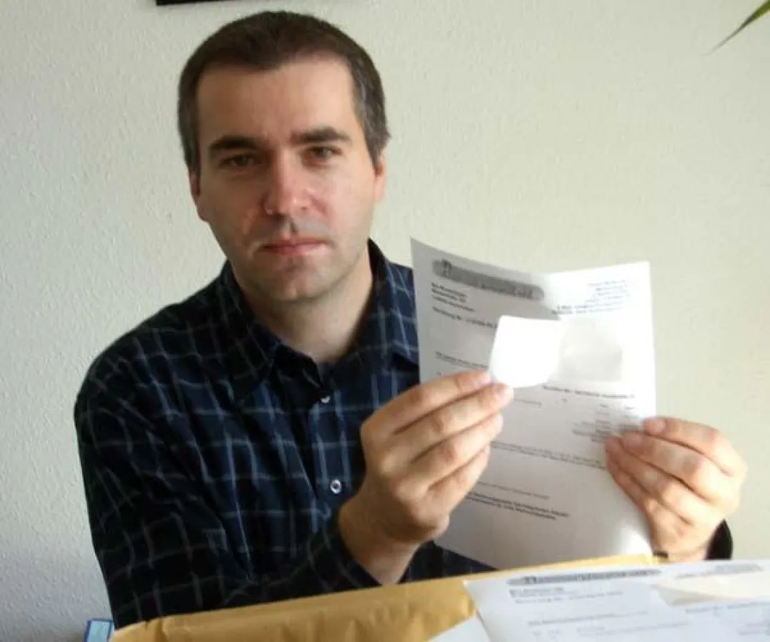 Rechnungspapier mit Etikett - spart Zeit für Versender