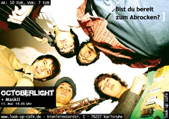 Bild: Octoberlight kommt live nach Karlsruhe ins Look-Up Café