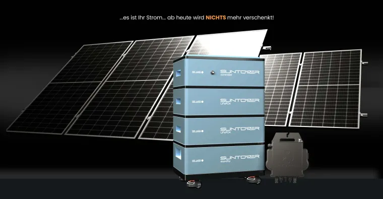 Bild: Innovativer "easySuntower" Batteriespeicher für Balkonkraftwerke - Made in Germany