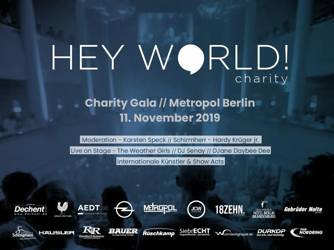 HEY WORLD! charity - Gala 2019