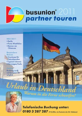 Bild: Der neue Katalog von Busunion: Partner Touren 2011