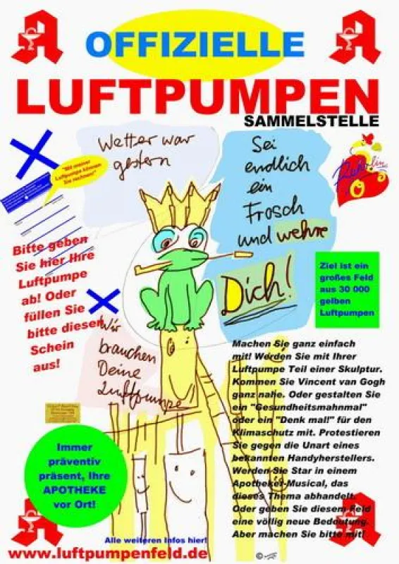 Rudolf Kley hofft, dass dieses Plakat bald in jeder Apotheke hängt