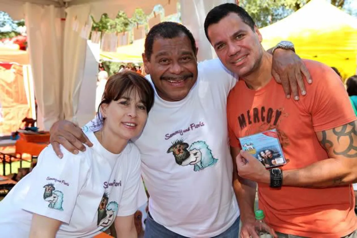 Claire Fisher hier mit Günther Kaufmann und Sohn Dave Kaufmann