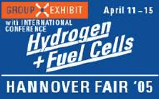 Bild: HANNOVER MESSE 2005 mit zukunftsweisender internationaler Wasserstoff- und Brennstoffzellen-Konferenz